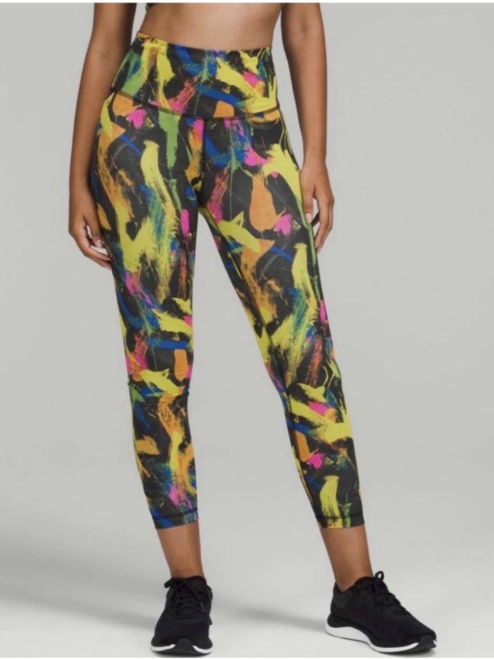 Lululemon Wunder Train High-Rise Tight 25" Colorful Undertone Black Multi